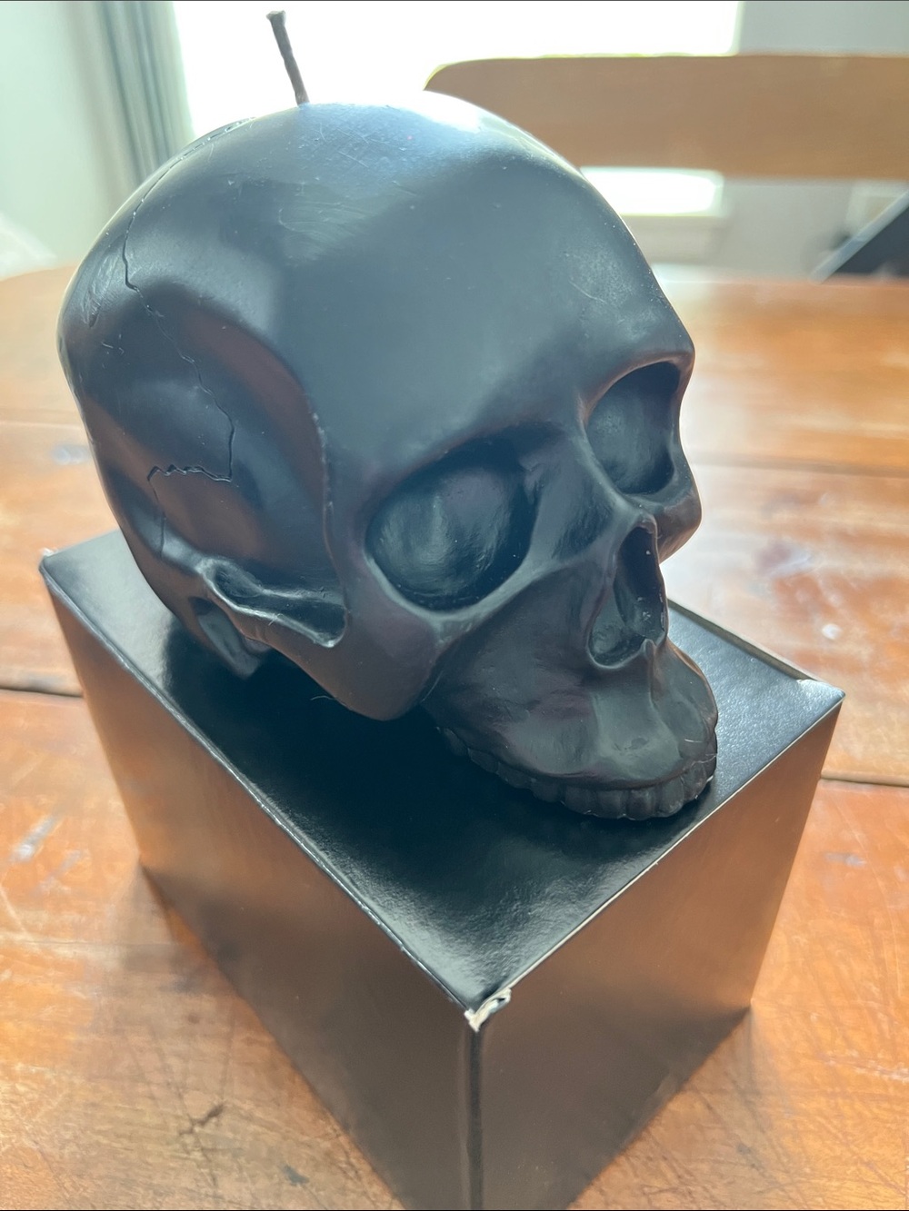 DL & Co Black Skull Decorative Candle - Home Art